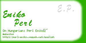 eniko perl business card